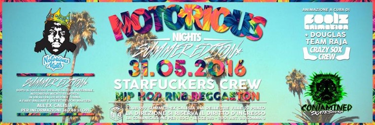 Notorious Nights Hip Hop r’n’b Reggaeton Summer Edition