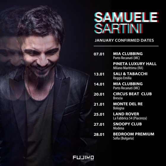 I prossimi dj set di Samuele Sartini